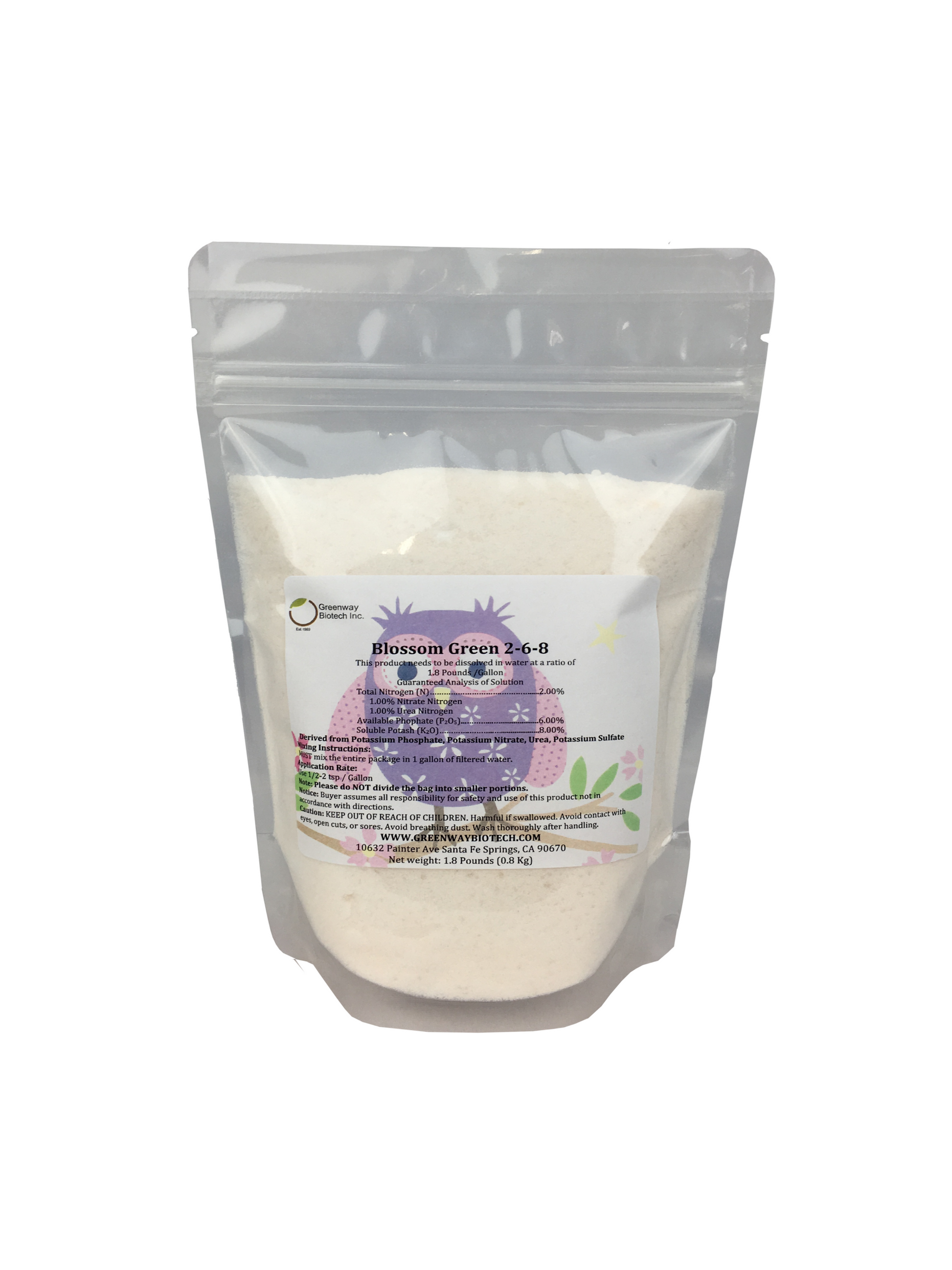 Blossom Green Fertilizer 2-6-8 - Midwest Grow LLC