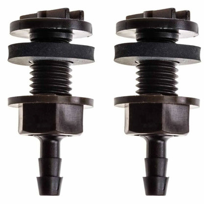 8mm BULKHEAD / Through-Hull Tank Connector - 2 Pack - Midwest Grow LLC