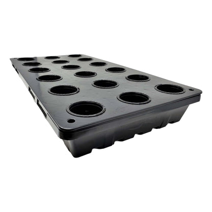Net Pot Tray - 18 Holes - 10"x20" - Midwest Grow LLC
