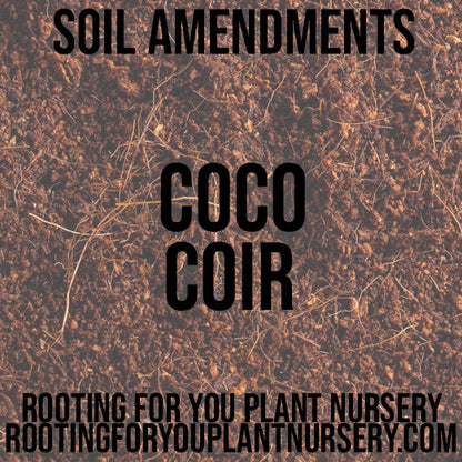Hydrated Coco Coir Soil Amendment 8oz Volume Resealable Bags Organic - Oregon Licensed Nursery - Measured in 8oz Volume 6x9x3 Bag