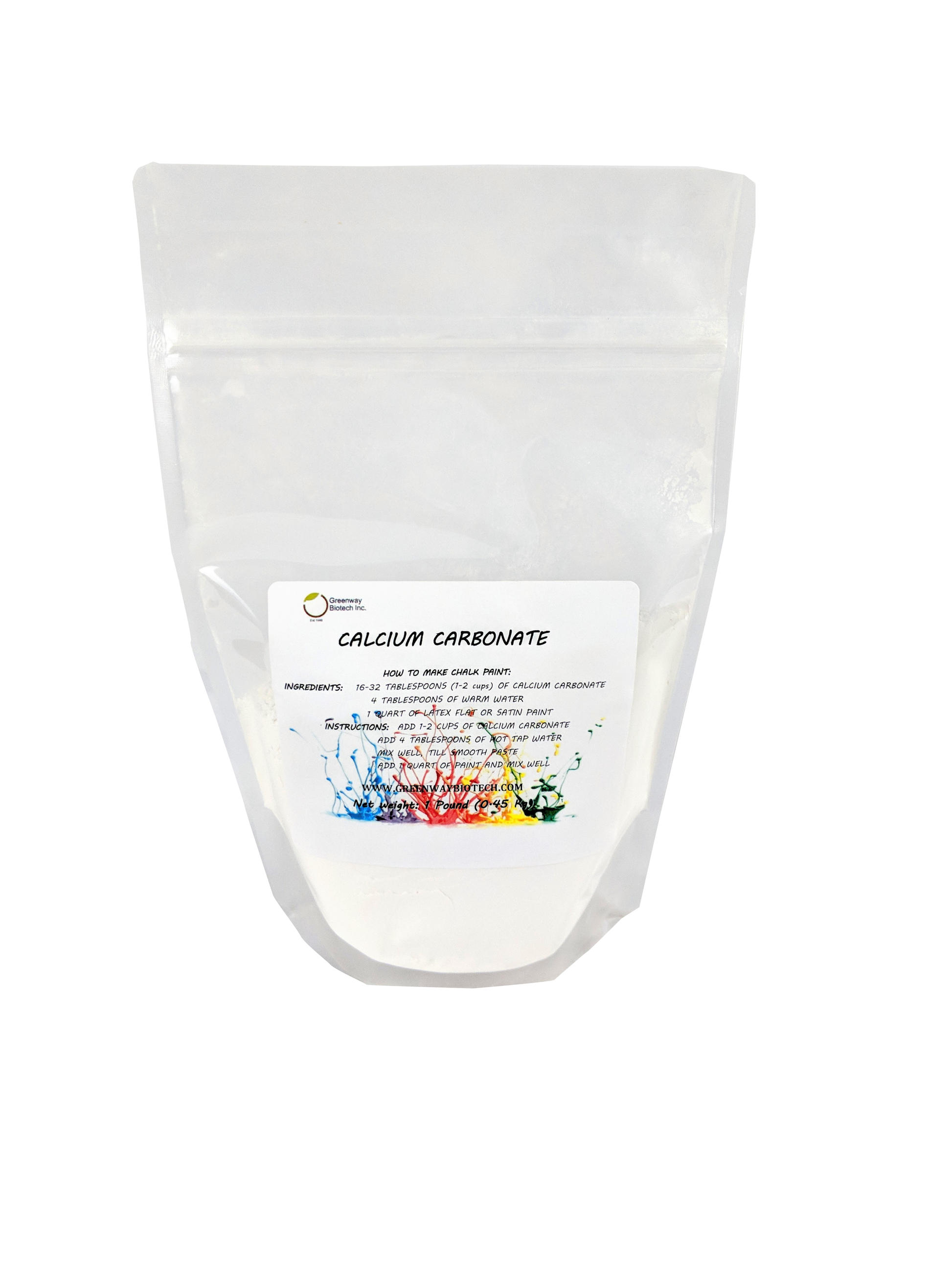 Calcium Carbonate - Chalk Paint Additive - Midwest Grow LLC