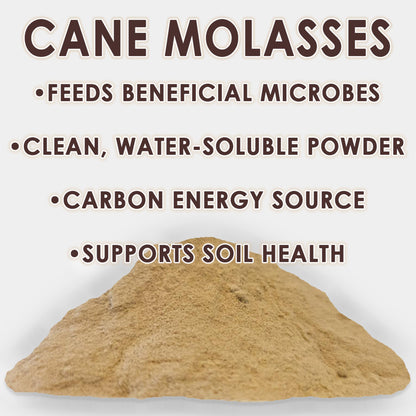 RAW Cane Molasses | Water-Soluble Microbe Food | Concentrated Powder - Midwest Grow LLC