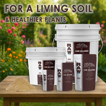 RAW Cane Molasses | Water-Soluble Microbe Food | Concentrated Powder - Midwest Grow LLC