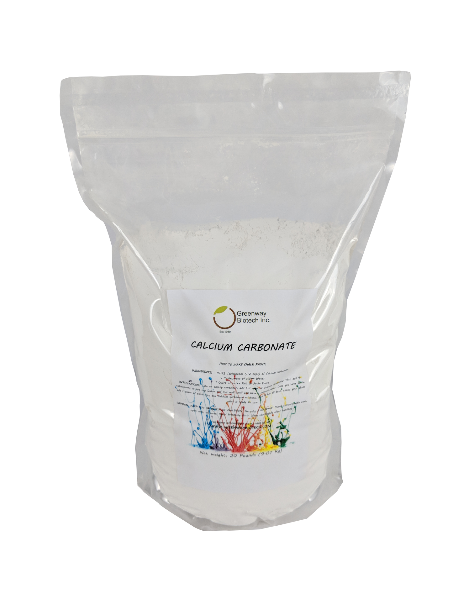 Calcium Carbonate - Chalk Paint Additive - Midwest Grow LLC