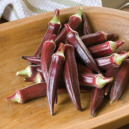 Okra, Carmine Splendor F1 Seeds