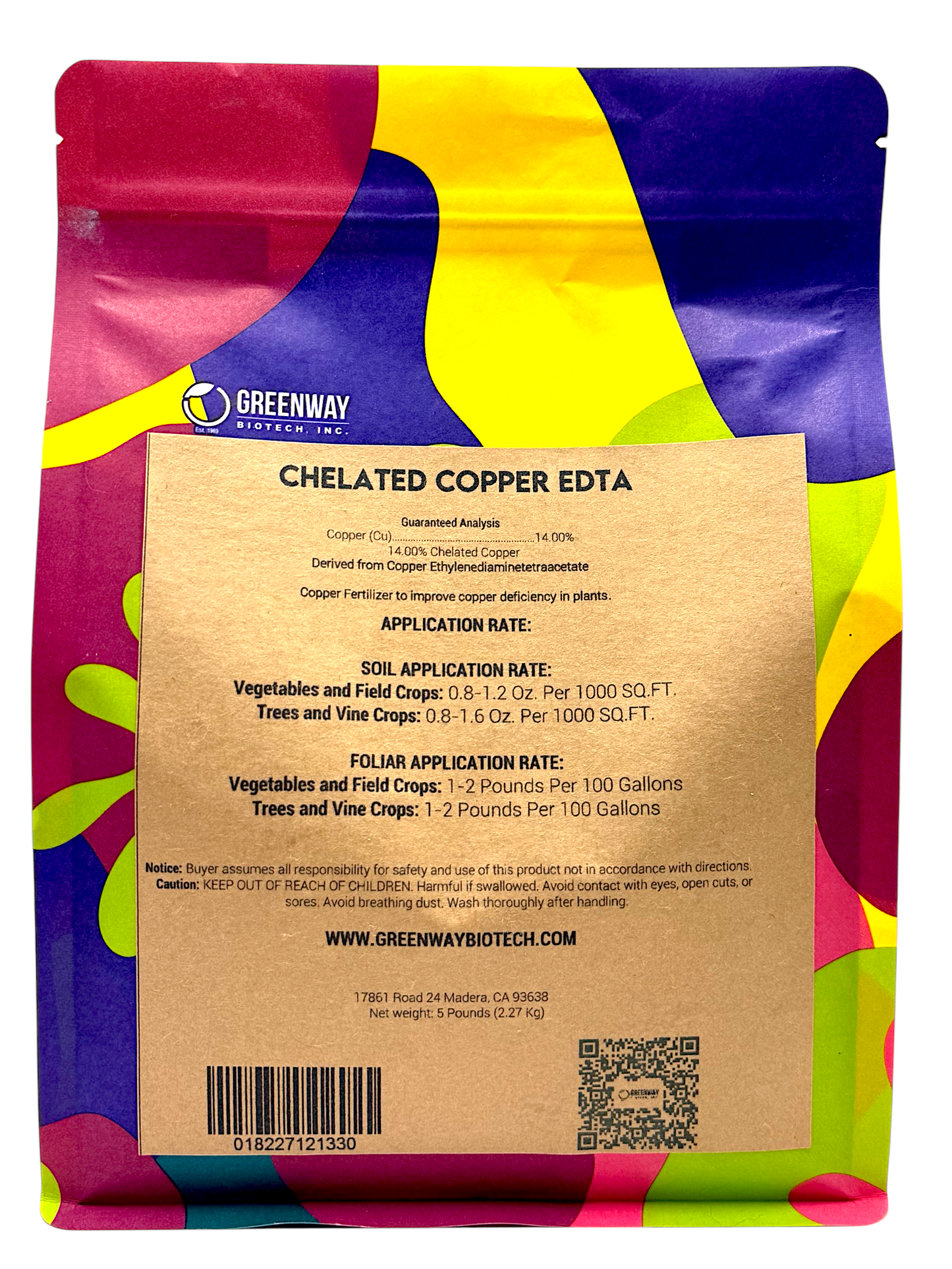 Chelated Copper EDTA Fertilizer - 14% Cu - Midwest Grow LLC