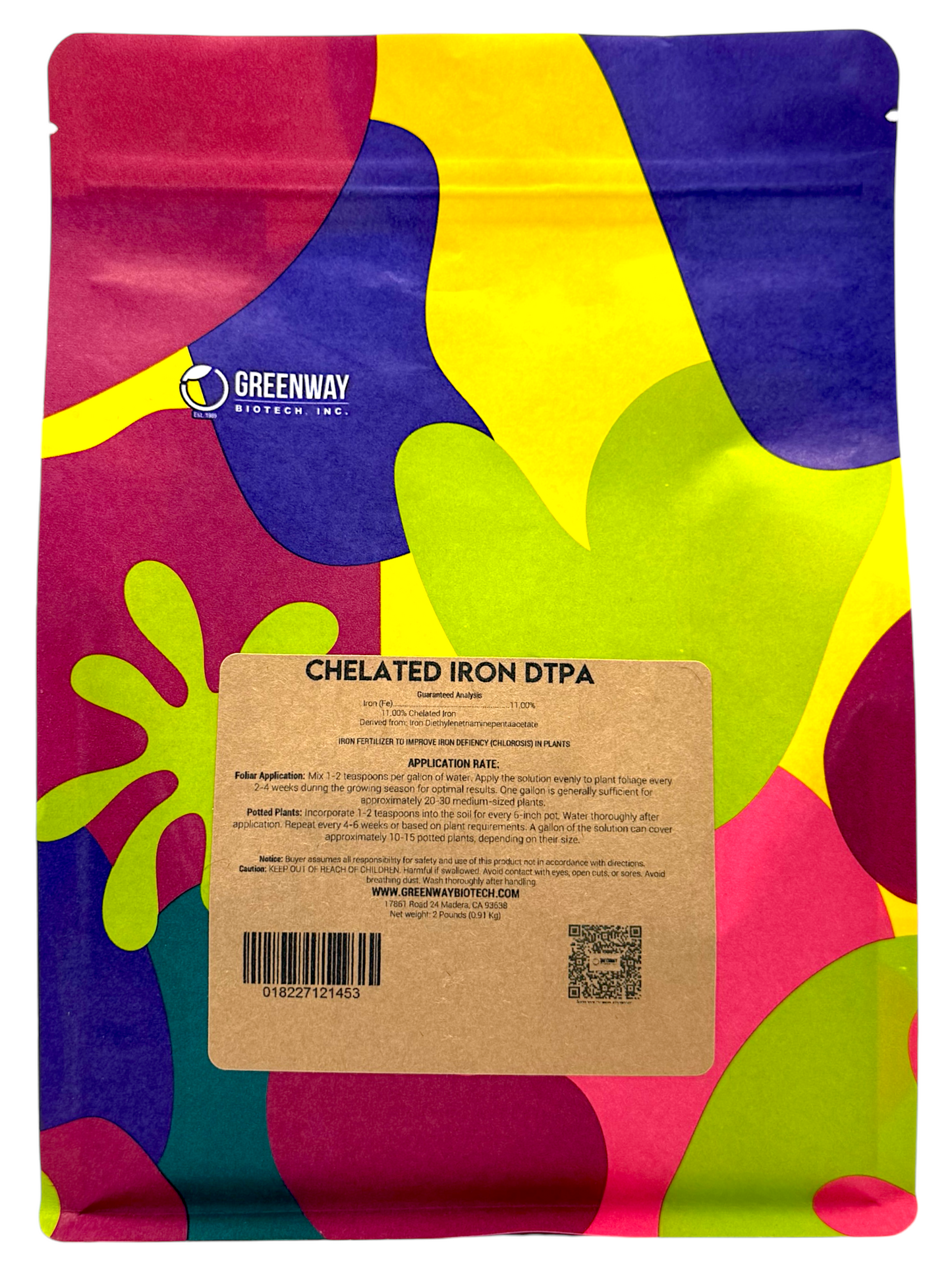 Chelated Iron DTPA Fertilizer - Midwest Grow LLC