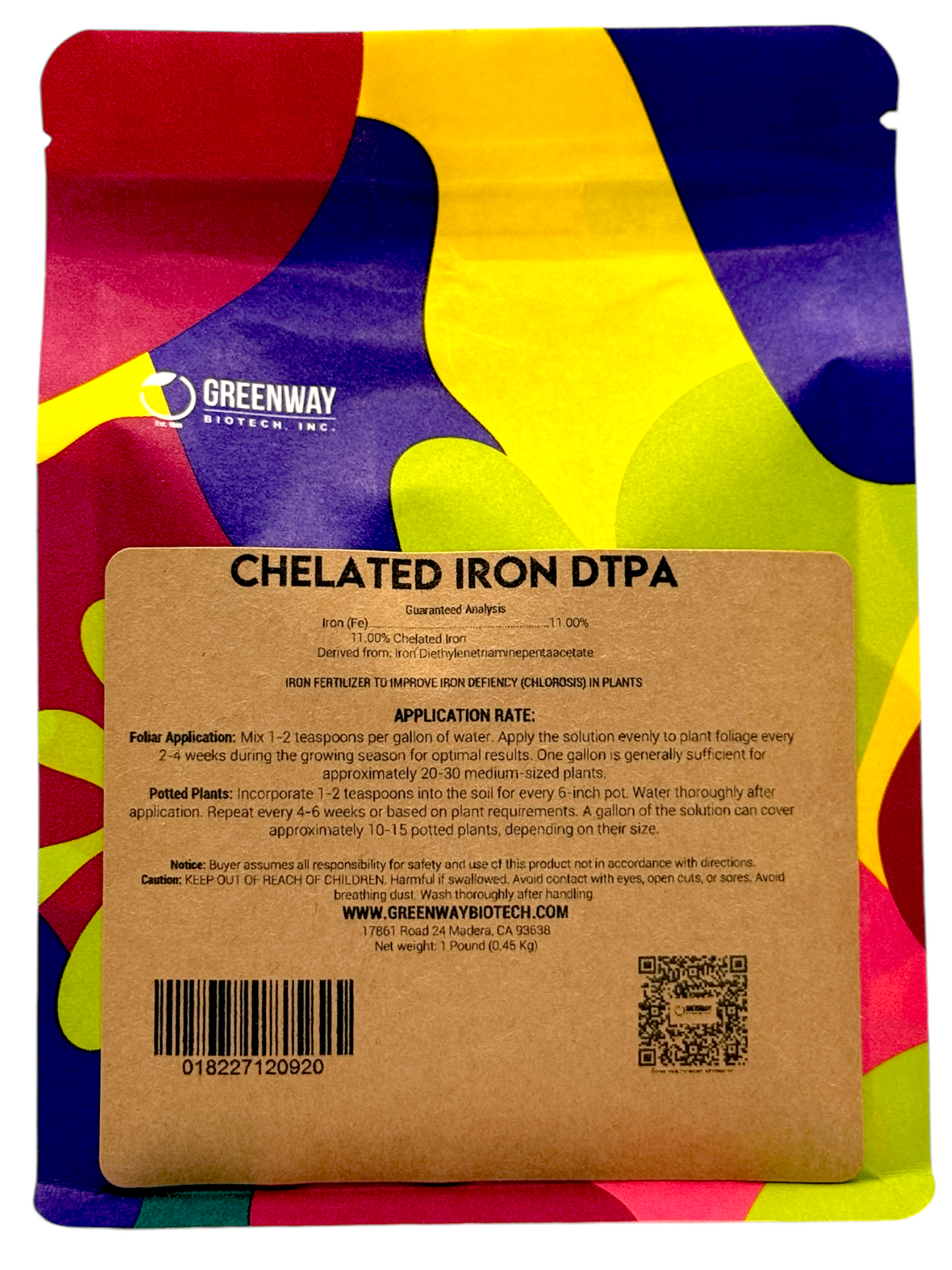 Chelated Iron DTPA Fertilizer - Midwest Grow LLC
