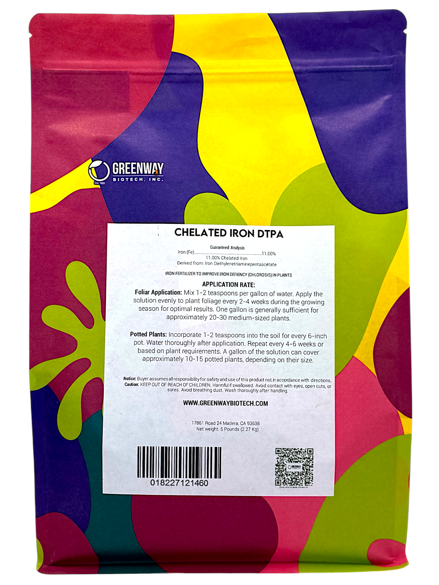 Chelated Iron DTPA Fertilizer - Midwest Grow LLC