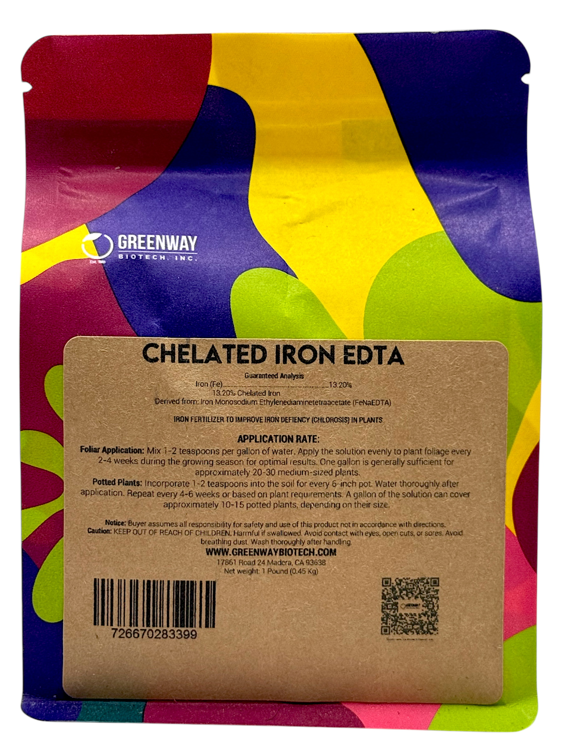 Chelated Iron EDTA Fertilizer - Midwest Grow LLC