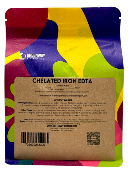 Chelated Iron EDTA Fertilizer - Midwest Grow LLC