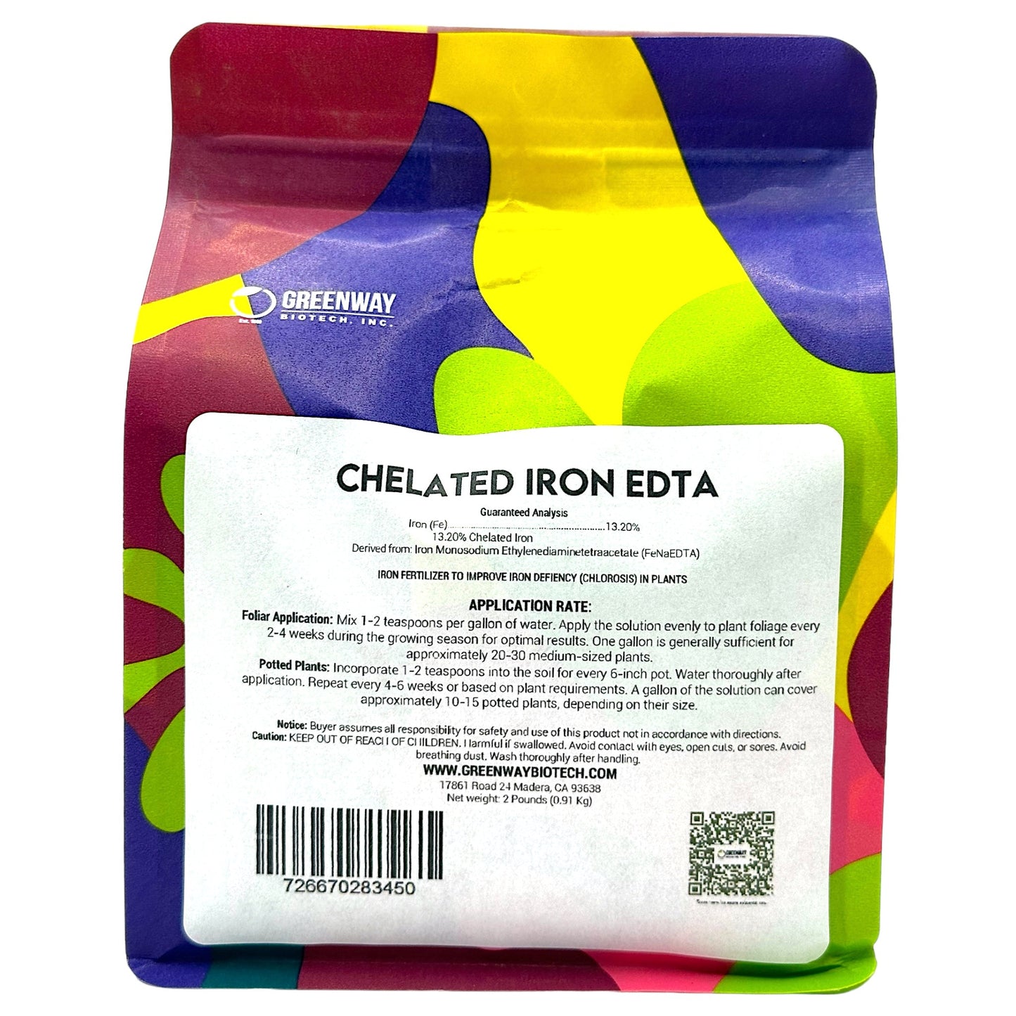 Chelated Iron EDTA Fertilizer - Midwest Grow LLC