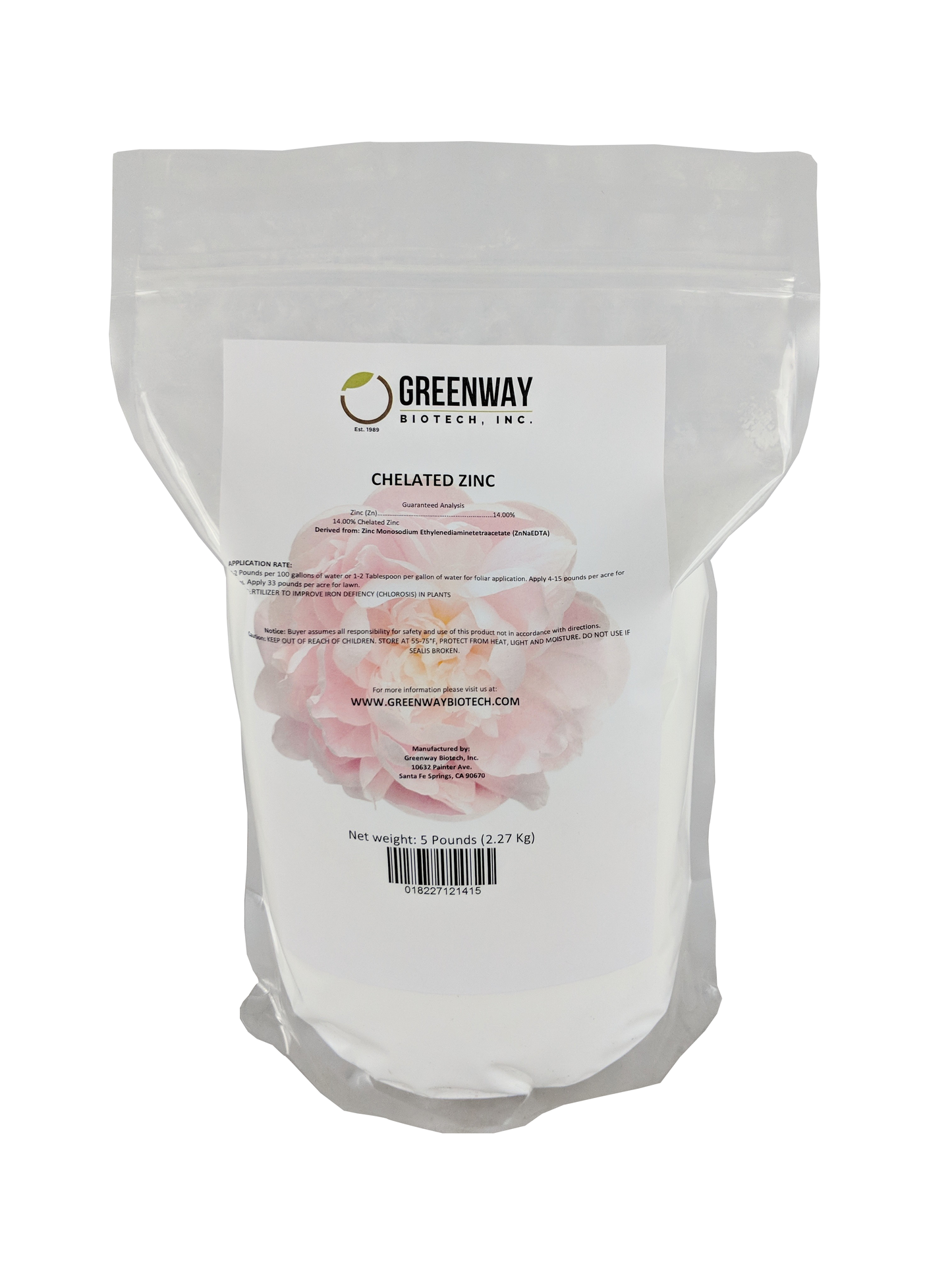 Chelated Zinc EDTA Fertilizer - Midwest Grow LLC