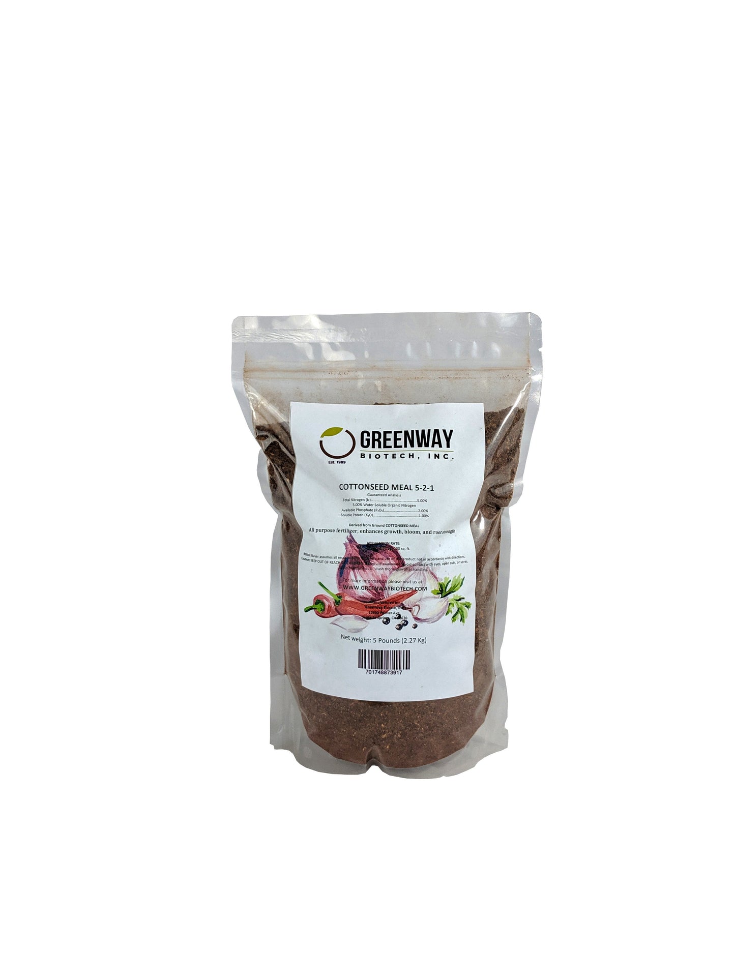 Organic Cottonseed Meal Fertilizer 5-2-1 - Midwest Grow LLC