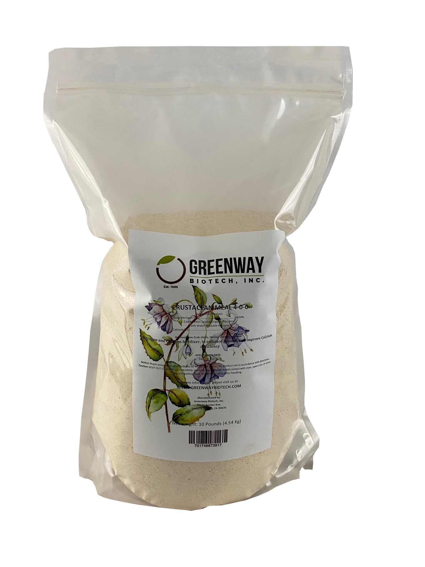 Crustacean Meal Fertilizer 4-0-0 - Midwest Grow LLC