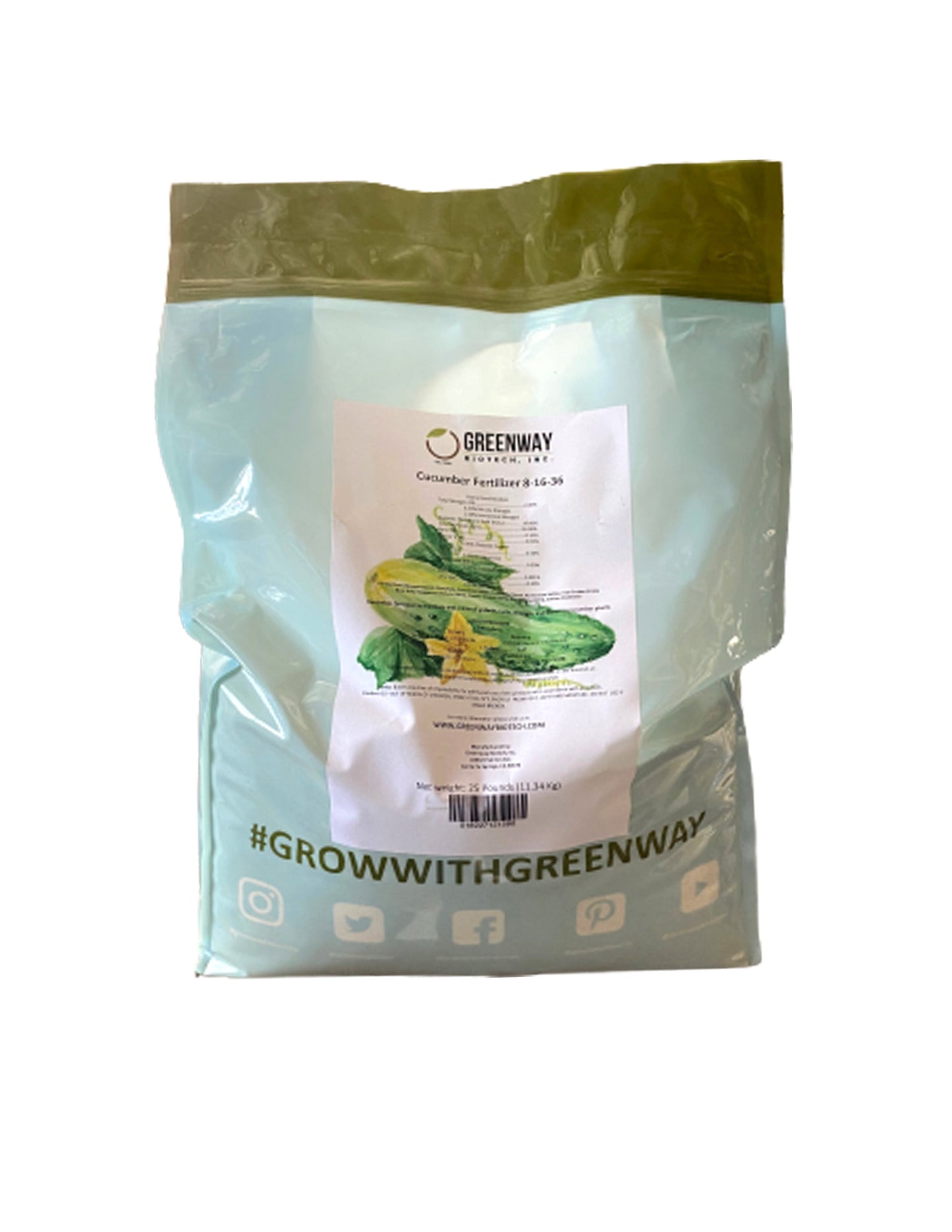 Cucumber Fertilizer 8-16-36 | Chelated Micronutrients | Hydroponics, Soil & Foliar Application - Midwest Grow LLC