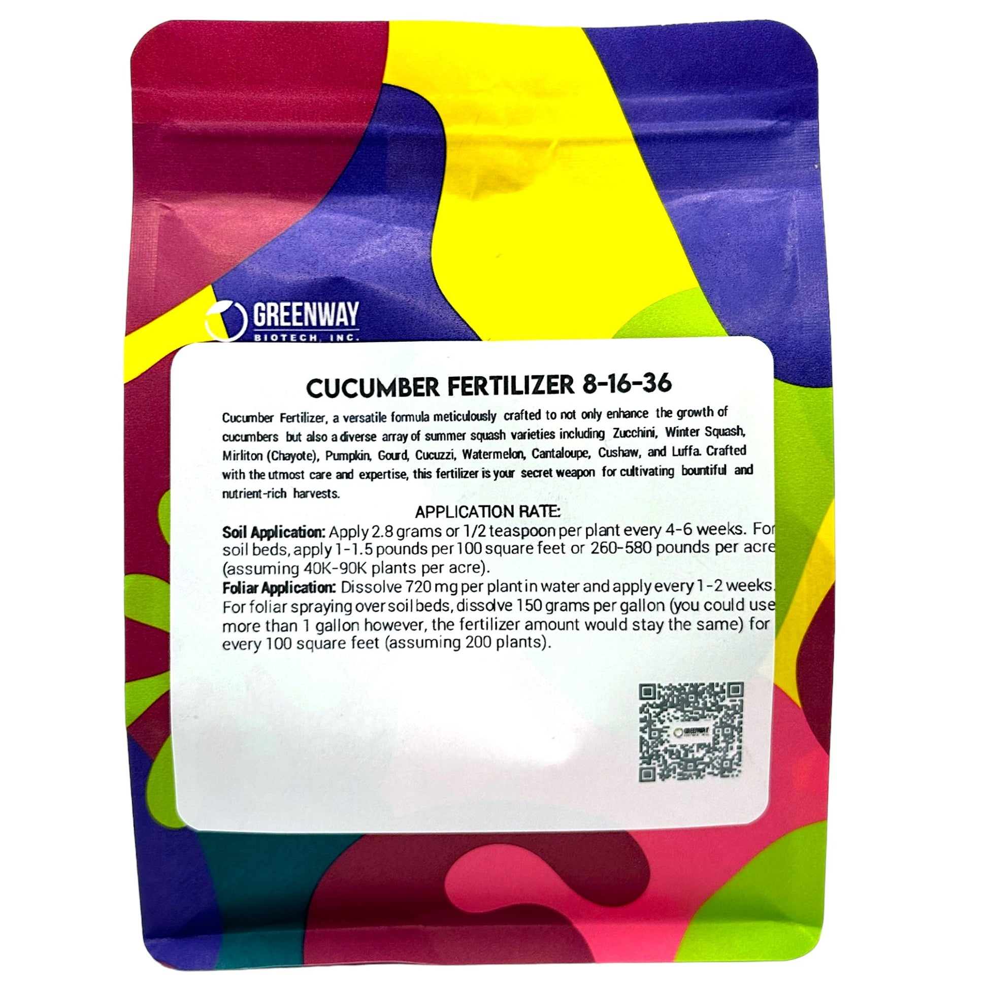 Cucumber Fertilizer 8-16-36 | Chelated Micronutrients | Hydroponics, Soil & Foliar Application - Midwest Grow LLC
