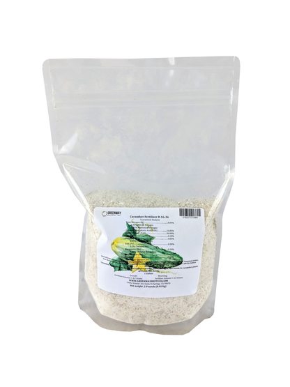 Cucumber Fertilizer 8-16-36 | Chelated Micronutrients | Hydroponics, Soil & Foliar Application - Midwest Grow LLC