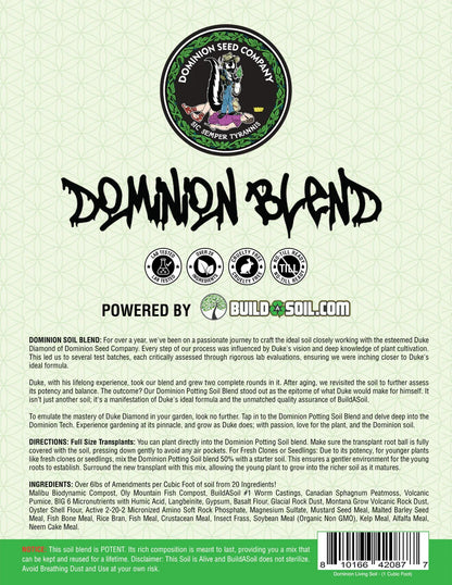 BuildASoil Dominion Soil Blend- Duke Diamond x BuildASoil Collab