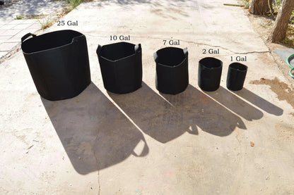 Grow Bags - 2 to 50 Gallon - Black - Midwest Grow LLC
