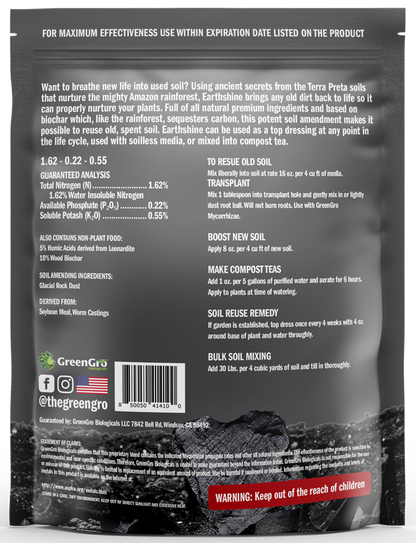Earthshine Biochar
