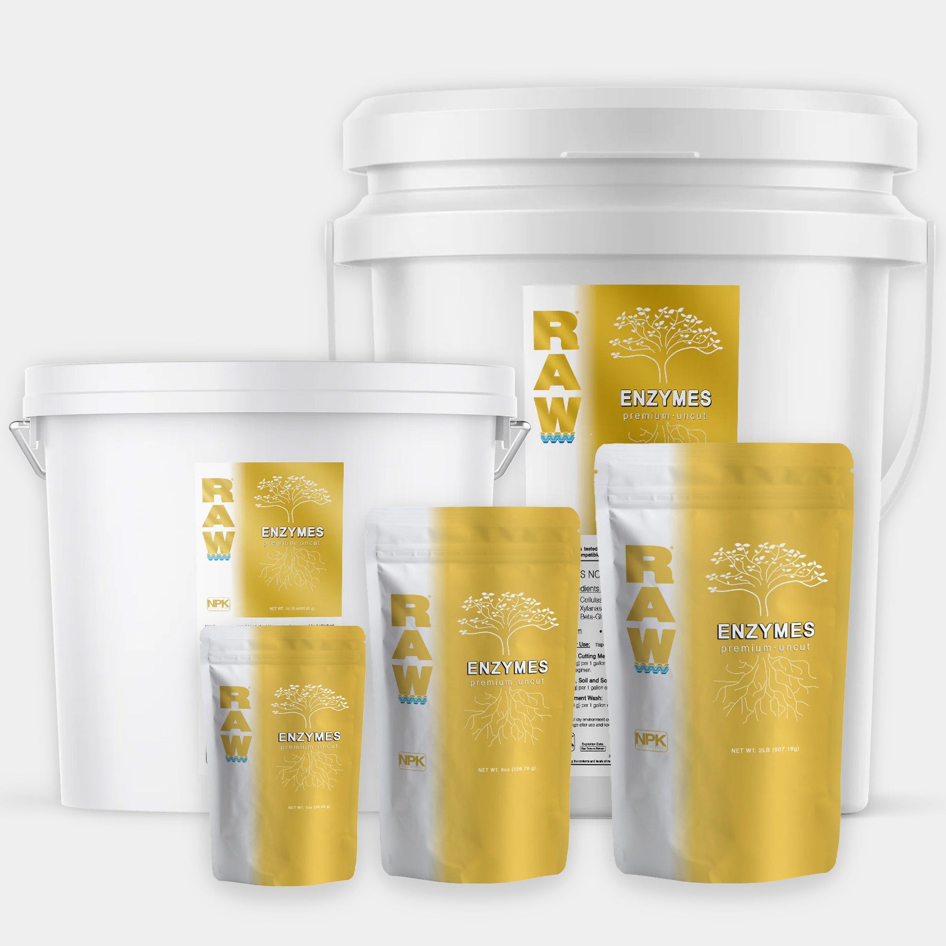 RAW Enzymes | Cellulase, Xylanase & Beta-Glucanase | Water-Soluble Supplement - Midwest Grow LLC
