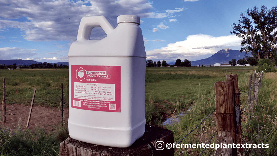 BuildASoil Fermented Plant Extracts: Liquid Peach Extract 1/2 Gallon - Midwest Grow LLC