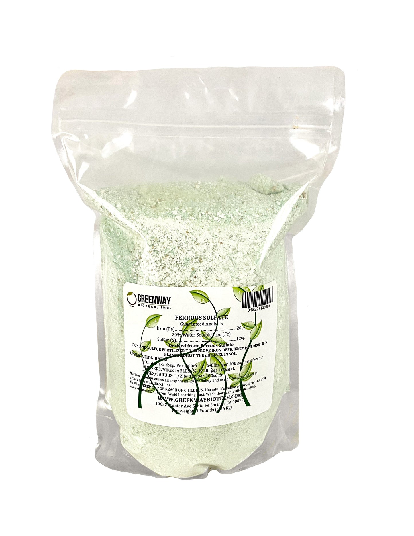 Organic Ferrous Sulfate (Iron Sulfate) | 20% Iron (Fe) - Midwest Grow LLC