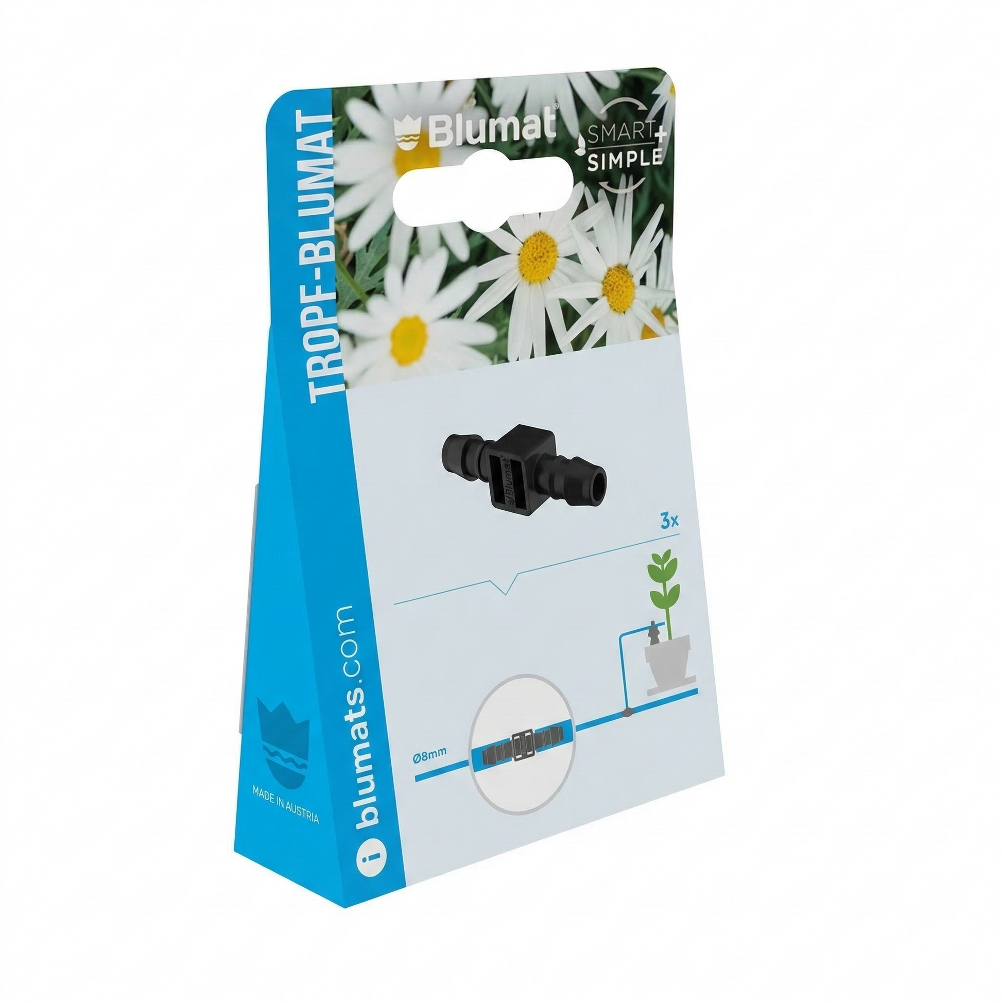 Hose Union 8-8 mm - Midwest Grow LLC