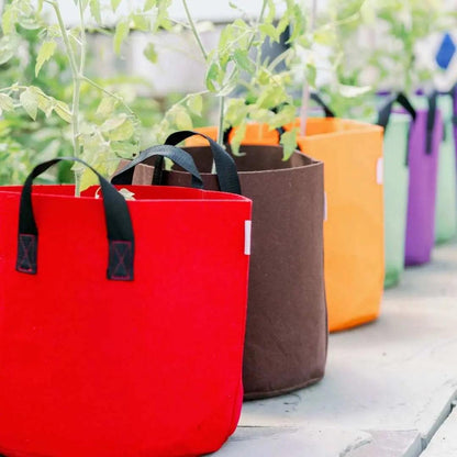 Grow Bags - 7 Gallon Colored Fabric Pots - Midwest Grow LLC