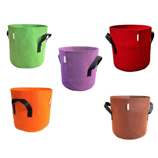 Grow Bags - 7 Gallon Colored Fabric Pots - Midwest Grow LLC