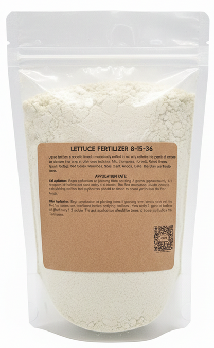 Lettuce Fertilizer 8-15-36 | Chelated Micronutrients | Hydroponics, Soil & Foliar Application - Midwest Grow LLC