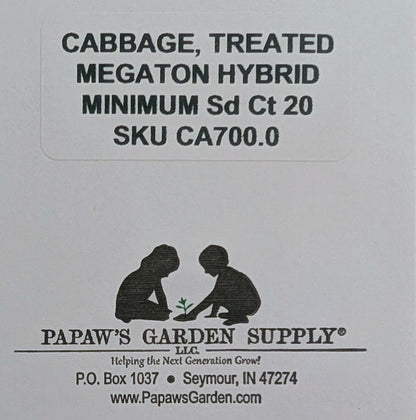 Megaton F1 Cabbage Treated Seeds