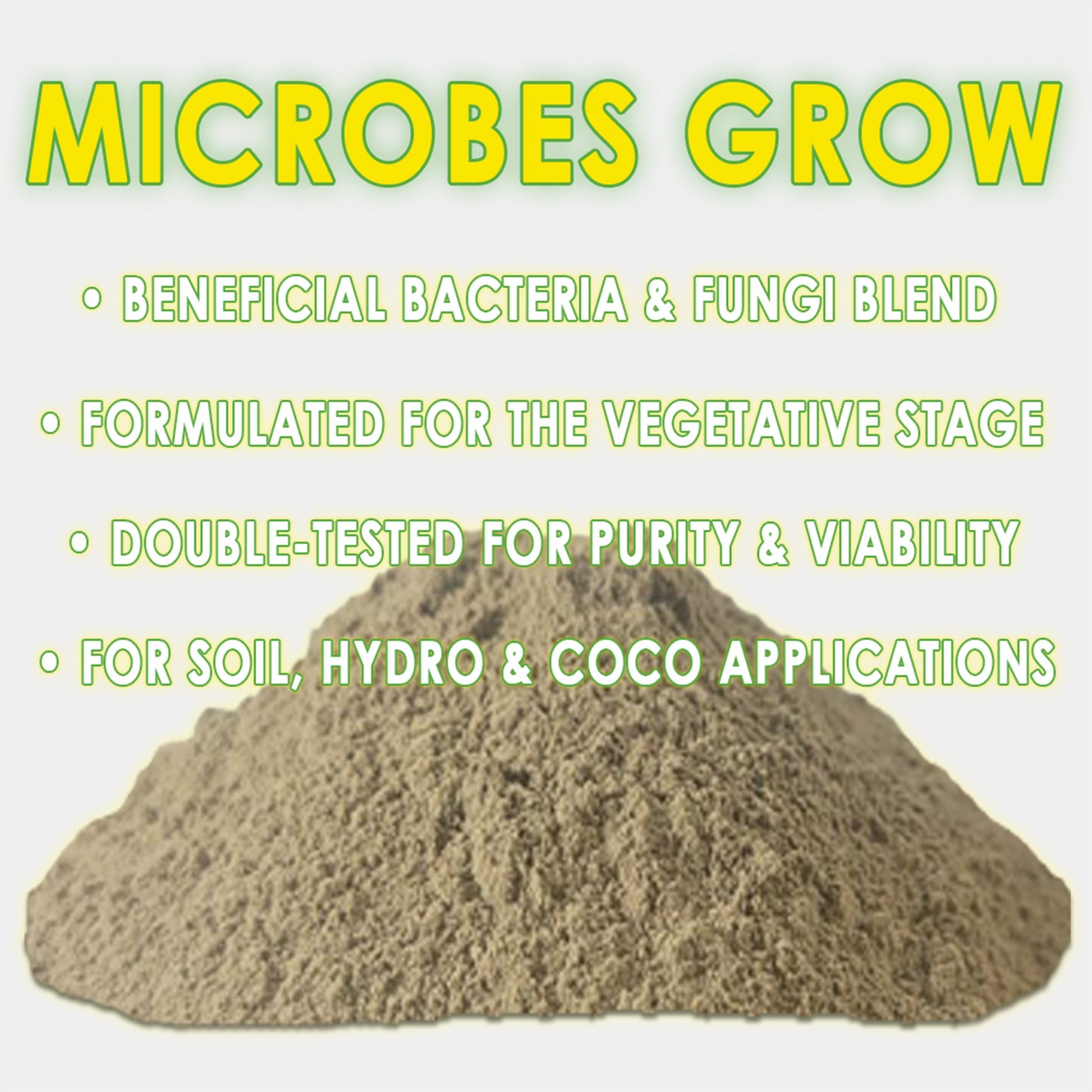 RAW Microbes Grow Stage | Beneficial Bacteria & Fungi | Root & Vegetative Support - Midwest Grow LLC