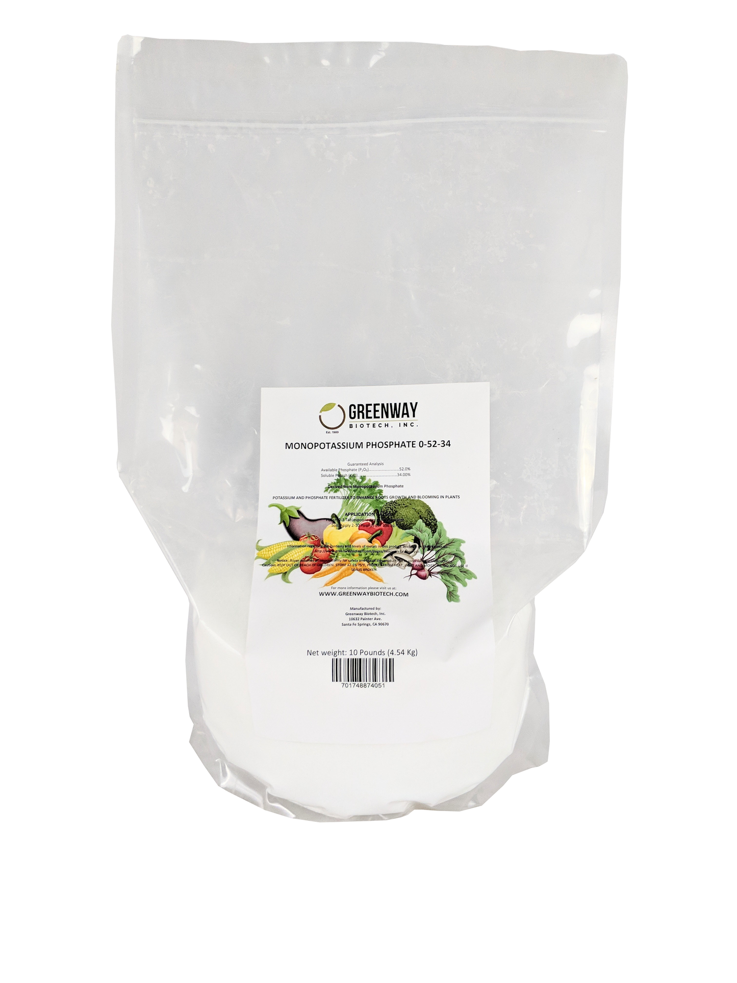 Monopotassium Phosphate 0-52-34 - Midwest Grow LLC