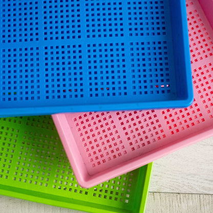 1020 Mesh Trays Shallow Extra Strength Colors - 1" Deep - Midwest Grow LLC