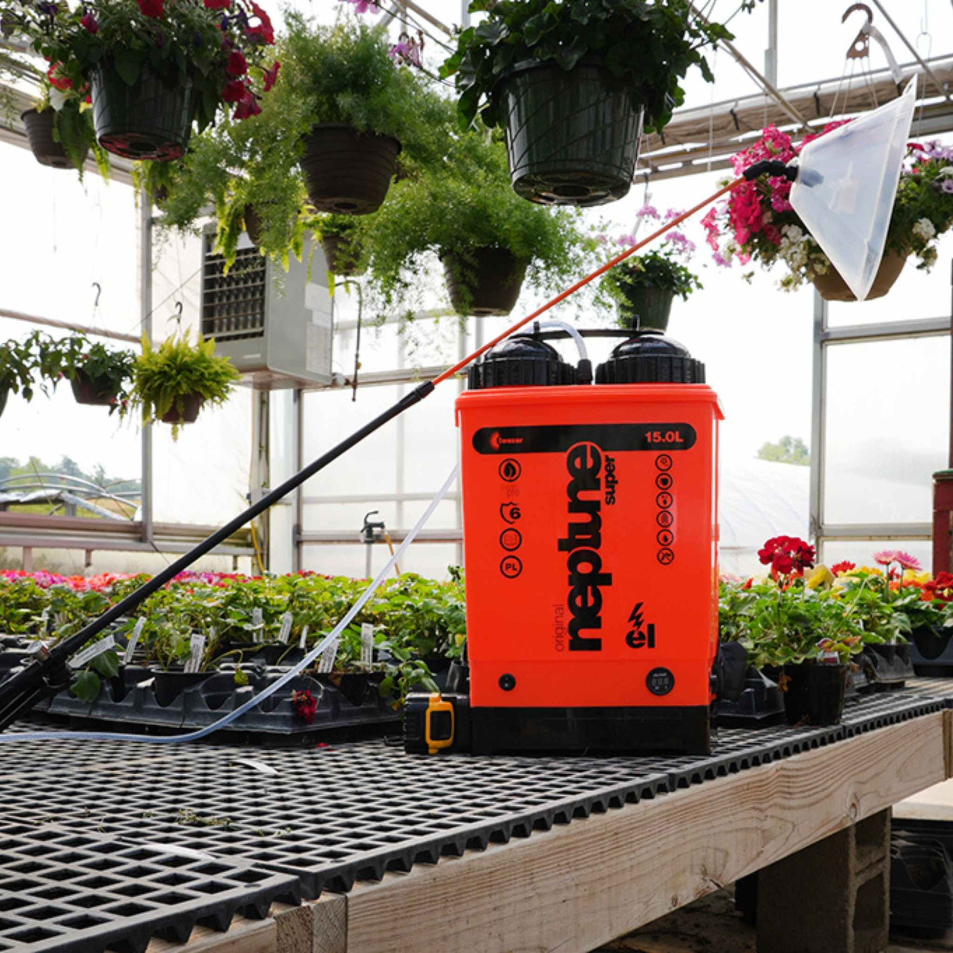 Kwazar Neptune Commercial 15L Backpack Sprayer | Manual & Electric Options - Midwest Grow LLC