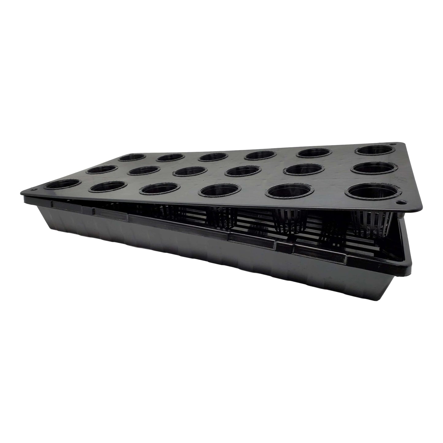 Net Pot Tray - 18 Holes - 10"x20" - Midwest Grow LLC