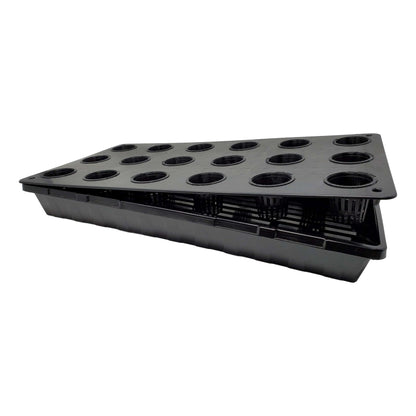 Net Pot Tray - 18 Holes - 10"x20" - Midwest Grow LLC