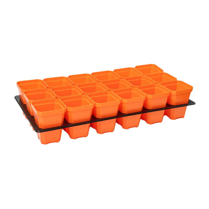 3.3" Heavy Duty Seed Starting Pots with Inserts - Midwest Grow LLC