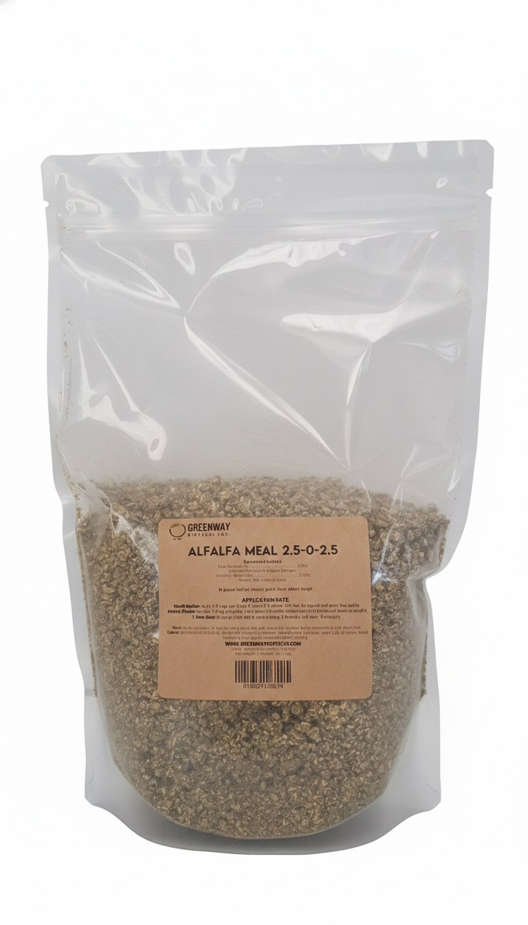 Alfalfa Meal Fertilizer 2.50-0-2.50 - Midwest Grow LLC