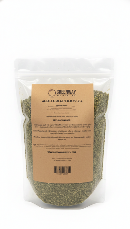 Alfalfa Meal Fertilizer 2.50-0-2.50 - Midwest Grow LLC