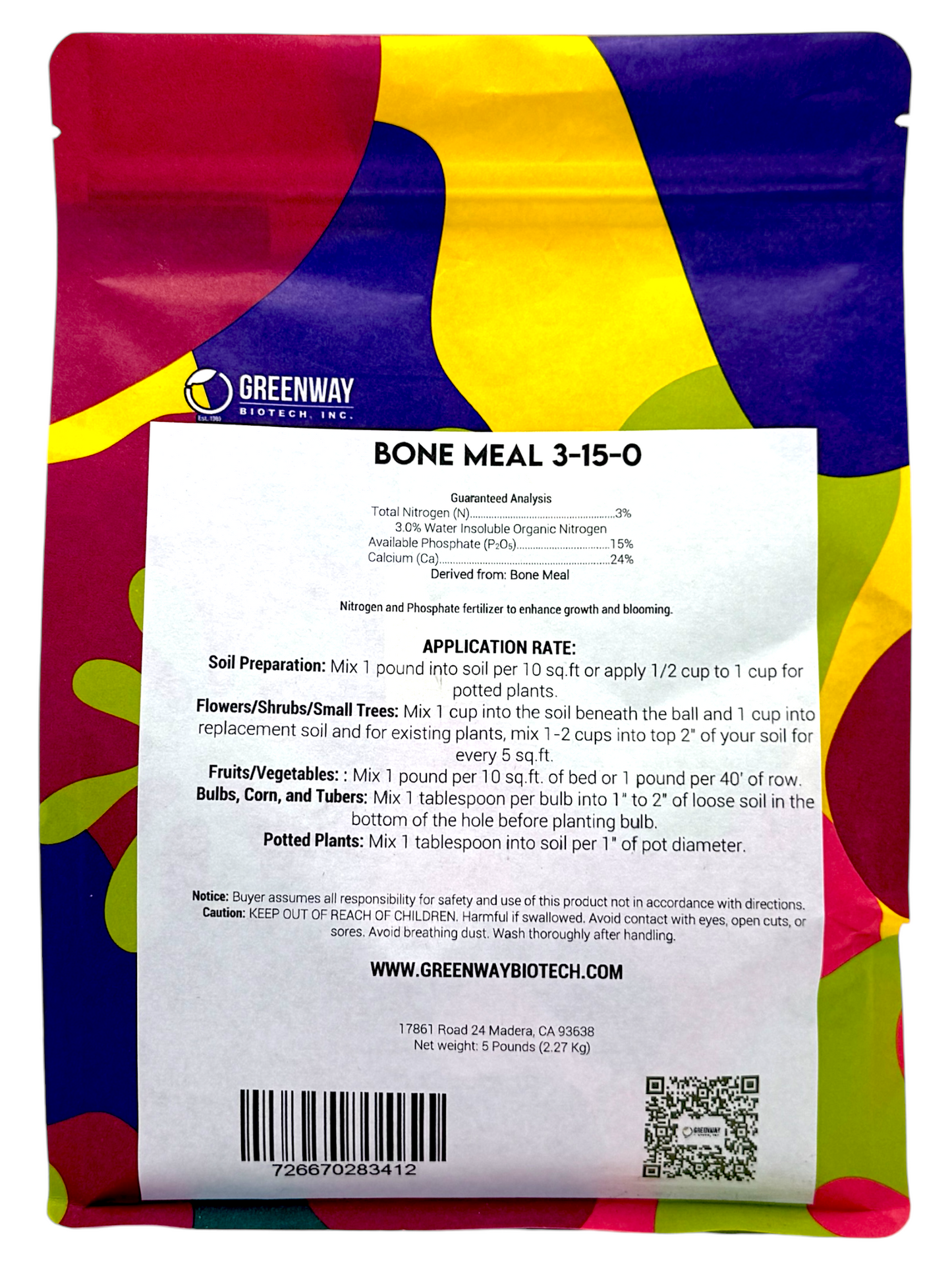 Organic Bone Meal Fertilizer 3-15-0 - Midwest Grow LLC