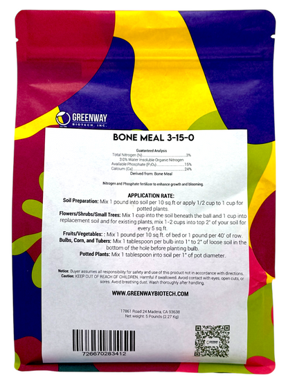 Organic Bone Meal Fertilizer 3-15-0 - Midwest Grow LLC