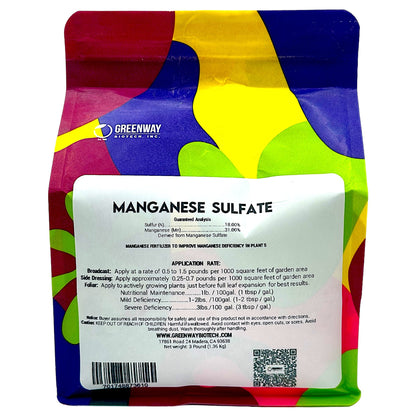 Organic Manganese Sulfate Fertilizer - Midwest Grow LLC