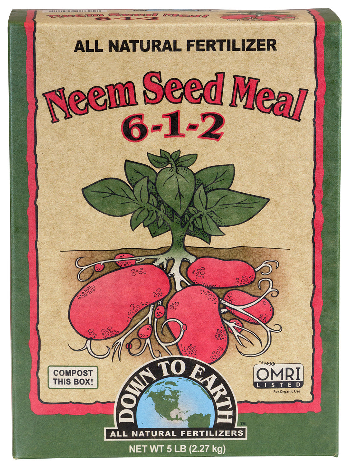 Down To Earth Neem Seed Meal - Midwest Grow LLC