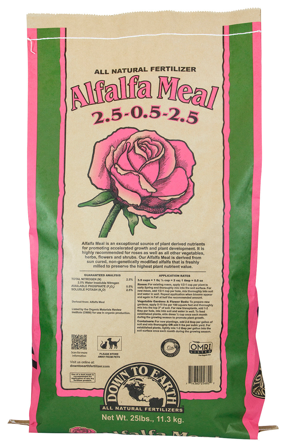 Down To Earth Alfalfa Meal - Midwest Grow LLC
