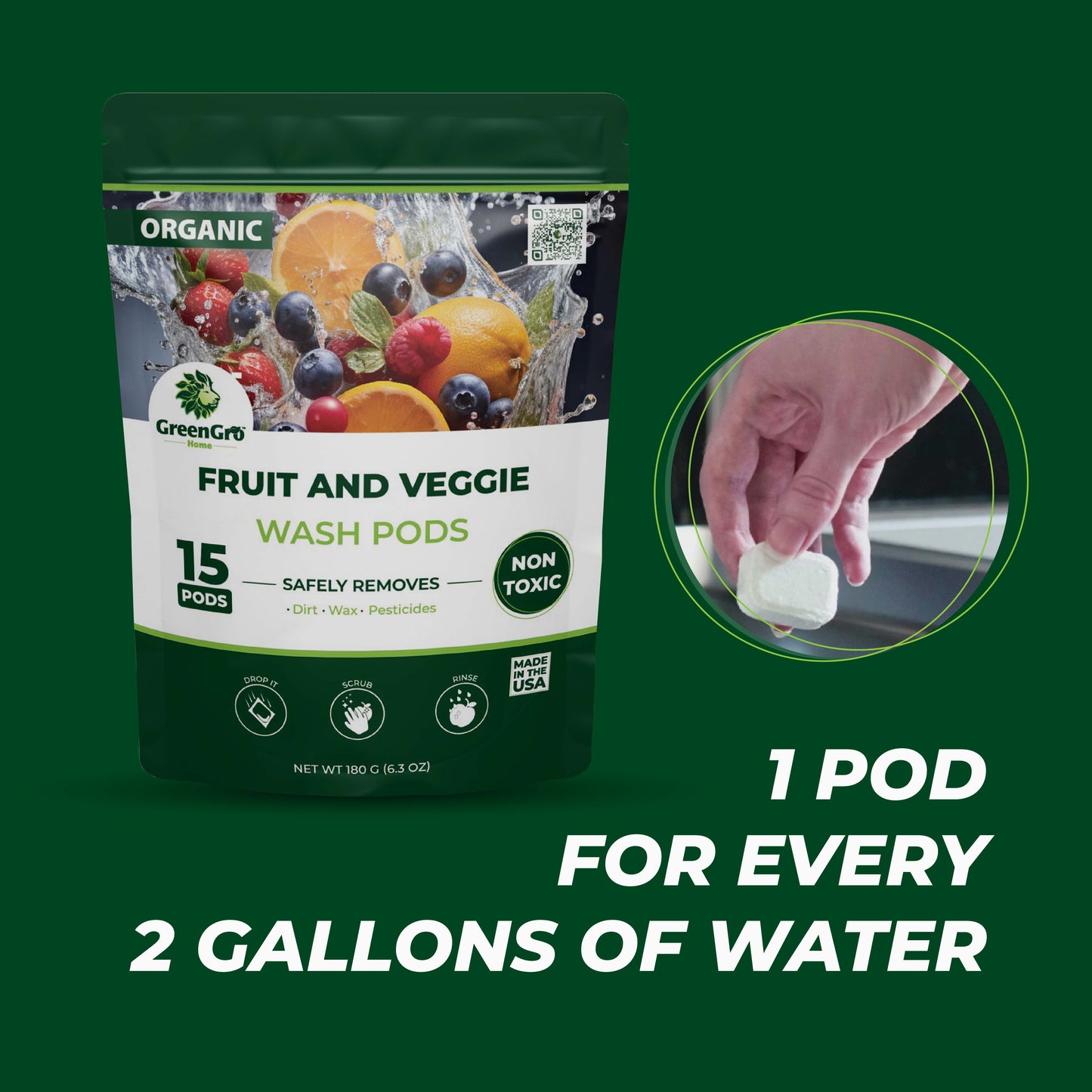 Fruit & Veggie Wash Pods