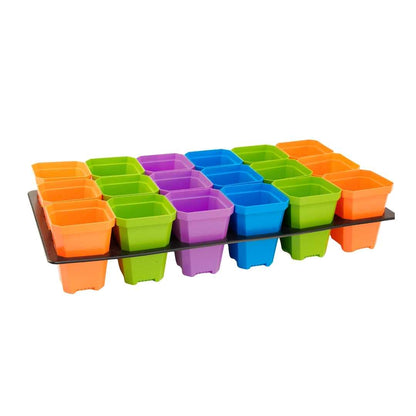 3.3" Heavy Duty Seed Starting Pots with Inserts - Midwest Grow LLC