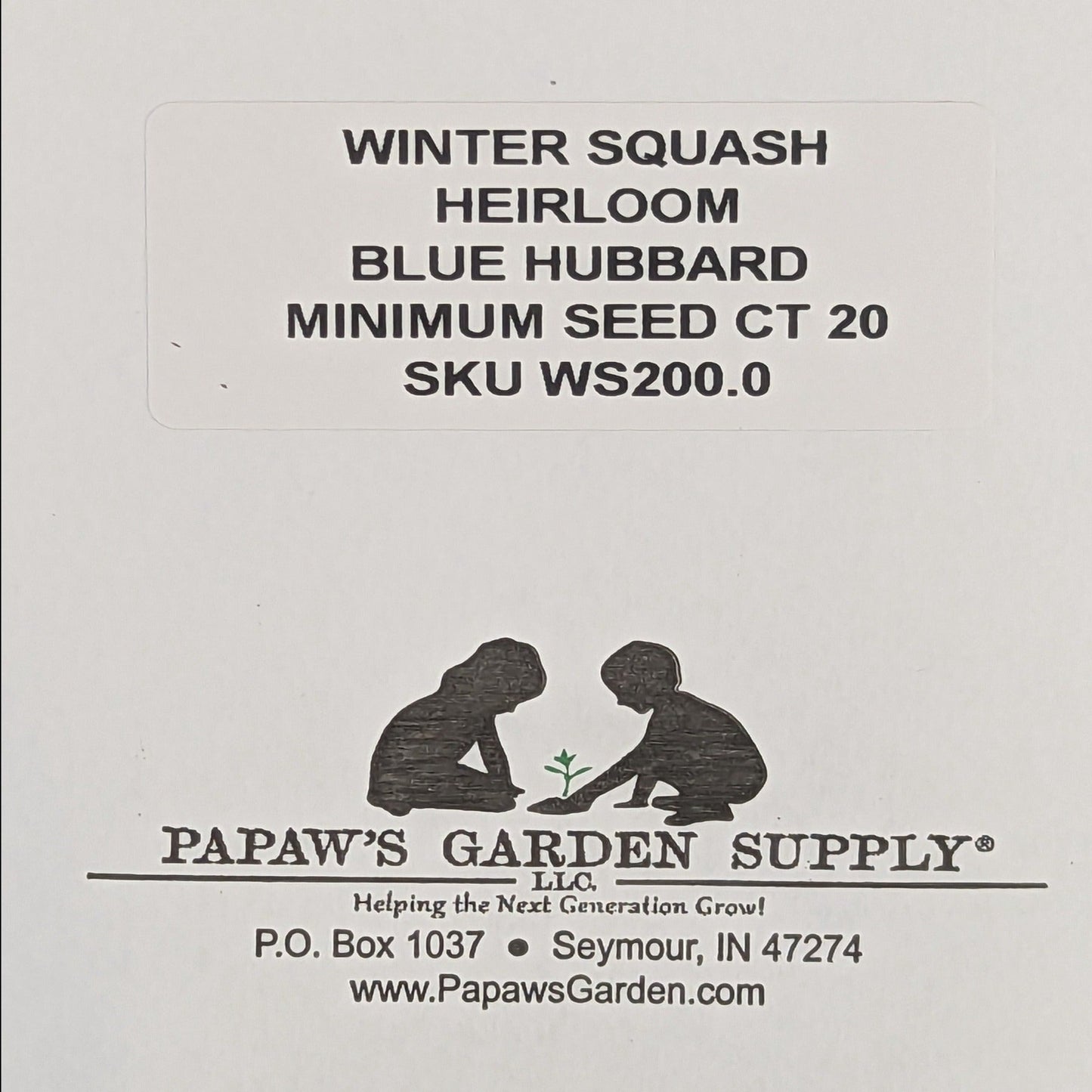 Blue Hubbard Heirloom Winter Squash Seeds